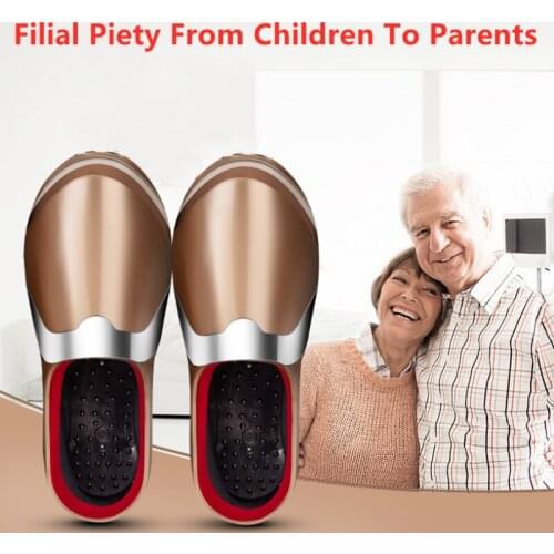 2021New Electric Pulse Acupoint Massage Shoes Hot Compress Foot Therapy Instrument Infrared Warm Moxibustion physiotherapy shoes