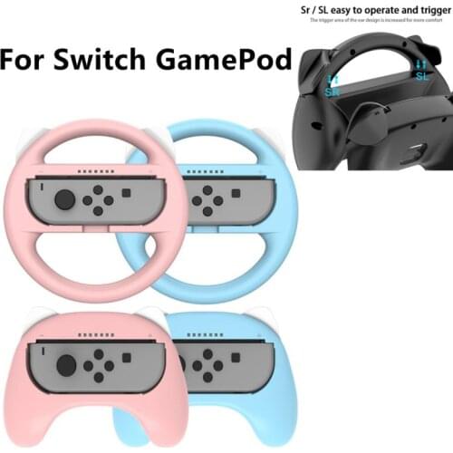 Newest For Nintendo Switch NS Gamepad SL SR External Control 4 IN 1 Racing Steering Wheel For Switch Accessories Handle Grips