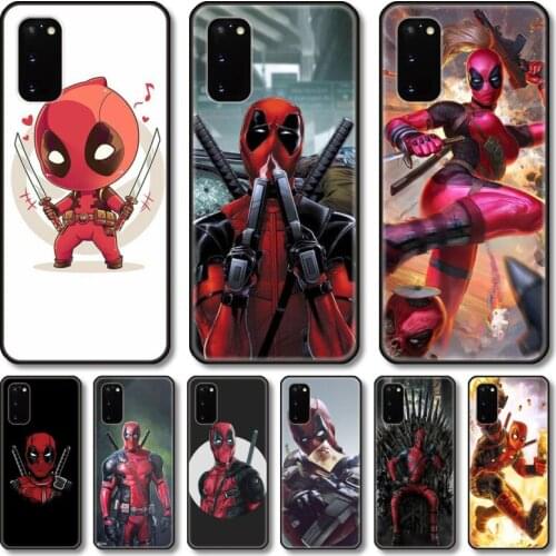 Lady pool Phone Case For Samsung Galaxy Note S 21 20 10 9 8 E Lite FE UW Ultra 5G PRO Black Shell Cover