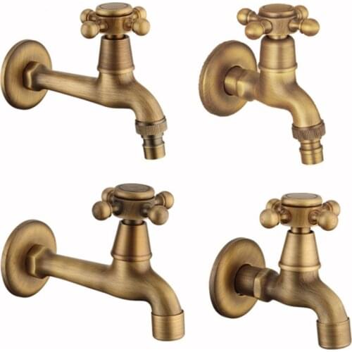 Decorative Outdoor Faucet Garden Bibcock Tap Bathroom Washing Machine /Mop Antique Faucet