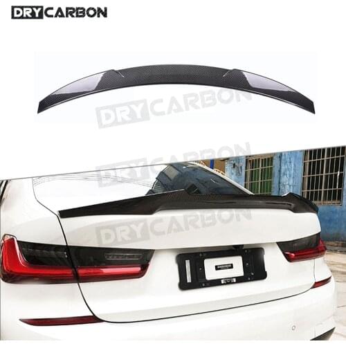 For BMW 3 Series G20 G28 2019-2020 Rear Trunk Spoiler Boot Wings M4 Style Carbon Fiber / FRP / ABS Spoiler