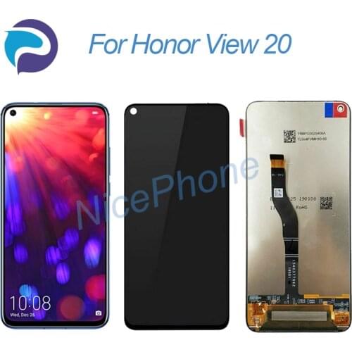 For honor View 20 LCD Display Touch Screen Digitizer Assembly Replacement 6.4" PCT-AL10/TL10/L29 for honor view 20 lcd