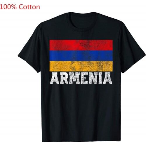 Armenian Armenia Flag National Pride Family Roots Men Women 100% Cotton T-Shirt
