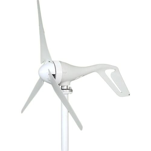 Wind Turbine Generator 400W with Wind Battery Charge Controller CE Aluminum Alloy Turbine Shell