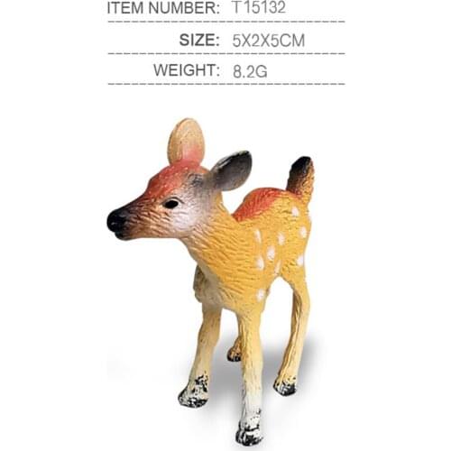Simulation Plastic Deer Animal Model Action Figurines Birthday Gifts Playset