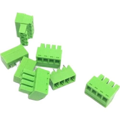 10pcs PCB terminal blocks 2/3/4/5/6/7/8 pins pitch screw terminal connector straight pins