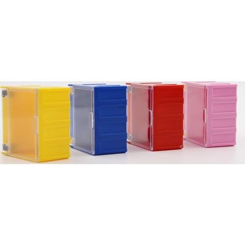 Storage Case Container with Lid Mini Toys Building Blocks Display Case