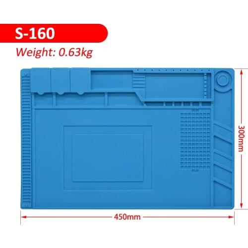 Soldering Mat Heat-resistant Silicone Pad BGA Soldering Station Insulation Pad Maintenance Platform Desk Mat Repair Tools