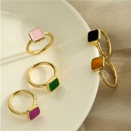 HECHENG,Statement Ring,Simple Jewelry Geometric Rings,Adjustable Open Ring For Women And Girl