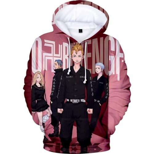 2021 Hot sale Tokyo Revengers Hoodie Anime Manjiro Sano Graphic Hoodie for Men women Sportswear 3D Cosplay child harajuku hoodie