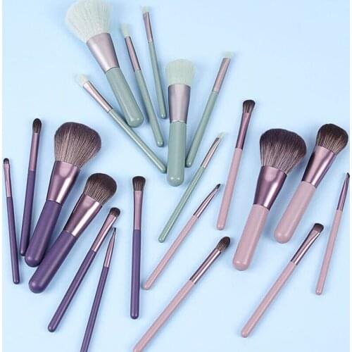 7Pcs/Set 5Colors Professional Makeup Brushes Set Foundation Eyebrow Concealer Blush Portable Beauty Cosmetics Makeup Brush Tool