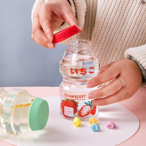 60%HOTDrinking Bottle Cute Portable Plastic Milk Cartoon Shaker Bottle for Kids