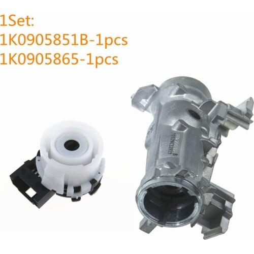 SCJYRXS 6-Pin Ignition Starter Switch Steering Lock Barrel Housing& Plug for A3 TT R8 Golf Eos Leon Altea 1K0905865 1K0905851B