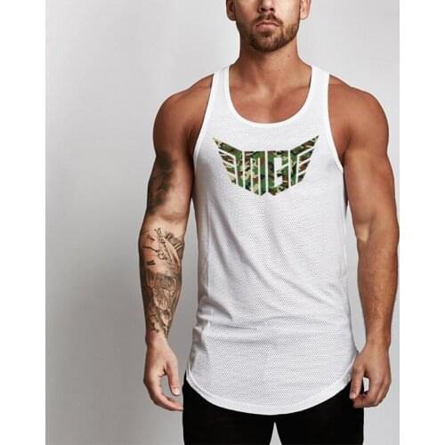 Mesh Mens Tank Top Fitness Brand Workout Fashion Casual Singlets Sleeveless Gym Tanktops Bodybuilding Vest Stringer Undershirt