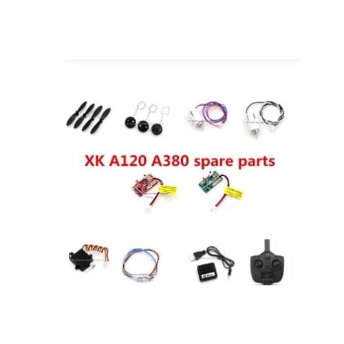Wltoys XK A120 A380 RC Air plane Spare parts blade propeller Landing gear motor receiver servo Light charger remote controller