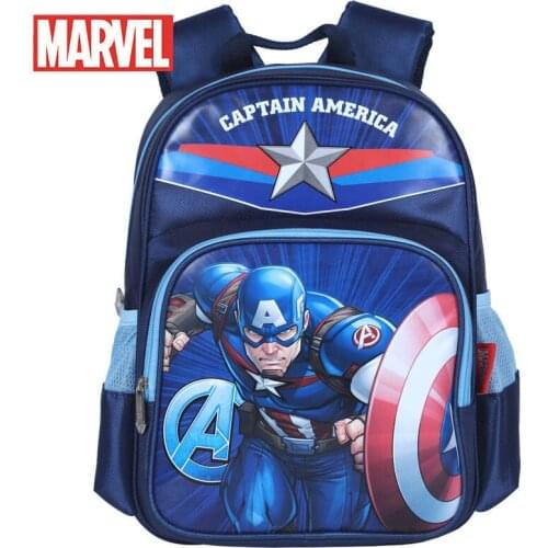Cartoon Schoolbags Captain America Boy Girl Children School Bags Frozen Anna Elsa Student Backpack for Young Peoople