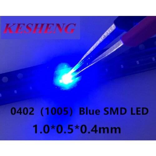 SMT BLUE 3V SMD Ultra Brig ed Diode Chip Surface Mount 0402 1005 LED Diode Blue LED SMD High Quality 3000pcs