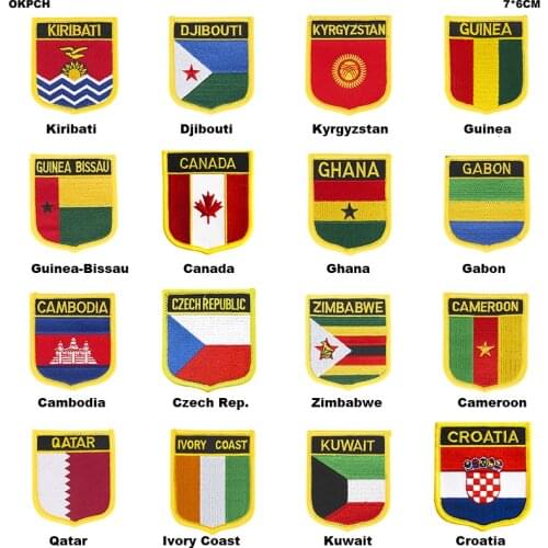 USA Applique Iron On Sew On Patch National Applqiue Iron On Sew On Emblem Army Military Badge