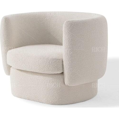Sillones para cuarto living room chairs fabric cream upholstered fabric armchair leisure lounge fabric accent chair sofa
