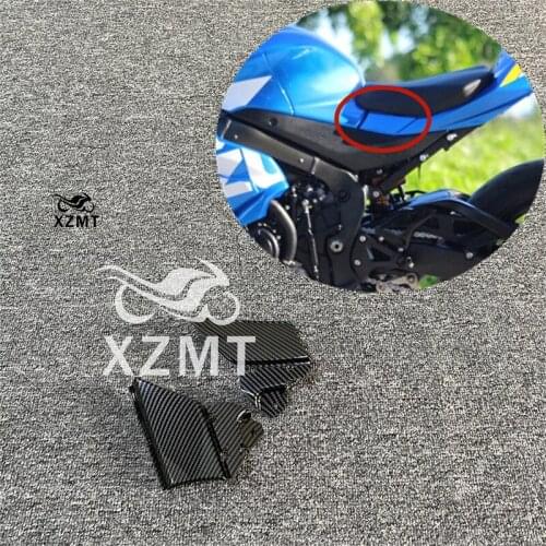 Carbon Fiber Lacquer Motorcycle Leather Seat Left and Right Small Board For Suzuki GSXR1000 GSX-R1000 K17 2017 2018 2019 2020