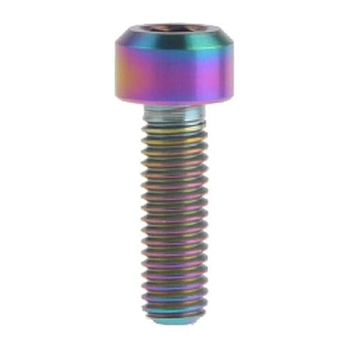 Xingxi Titanium M5x16mm Bolt Inner Hexagonal Column Head Screw for Bike Fasteners Silver Rainbow Color