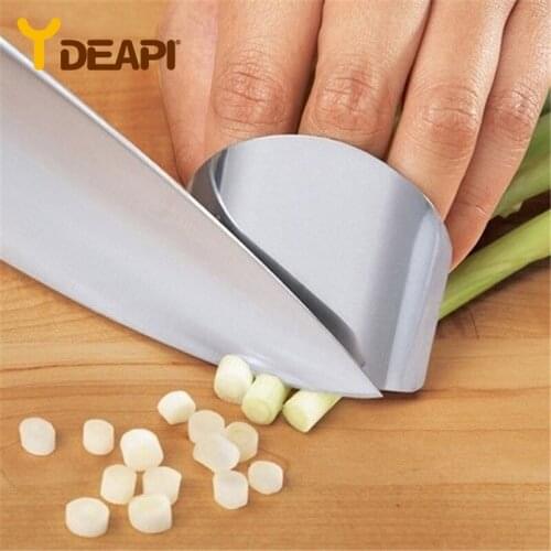 YDEAPI Stainless Steel Finger Guard Finger Hand Cut Hand Protector Knife Cut Finger Protection Tool Kitchen Knives & Accessories