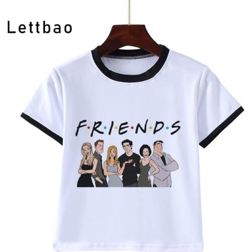 Toddler Tee Shirt Funny Summer Harajuku Friend Tv Show Tee Kids Girl Graphic T-Shirt Clothes