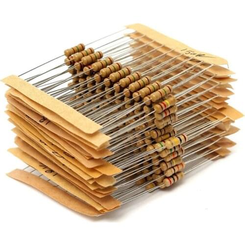 1 ohm-3M 0.5 watt resistor Assortment set, Carbon Film Resistor DIY resistance Assorted Kit 470R 560R 2.7K 4.7K 5.6K 6.8K 10K