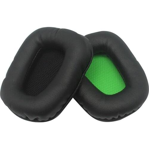 1Pair Headphone Ear Pads Wireless Earphone Headphones Ear Pads Round PU Leather Ear Cushions For Ra Zer Electra Newcomer