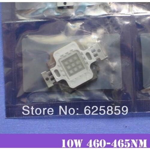 100pcs 10W 45mil Royal blue 445-450nm Square High Power LED Light chip 1000mA 10-13V