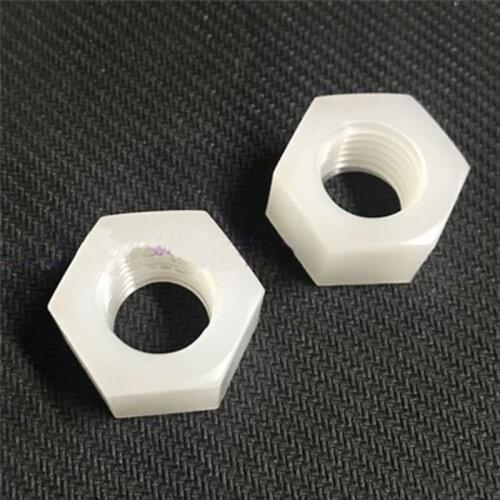 3pcs M3 M4 M5 M6 M8 M10 M12 PVDF Hexagon nut preservative Strong acid resistance Plastic nuts