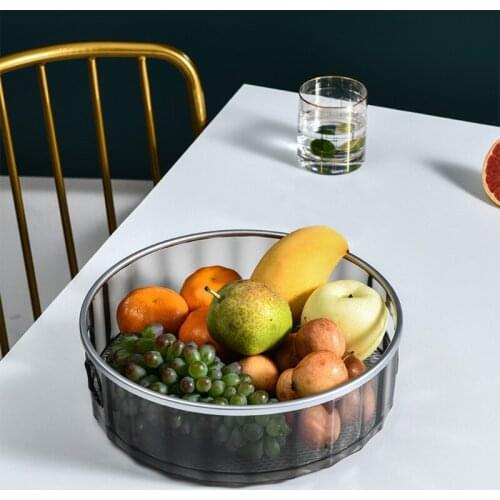 360 Degree Rotation Storage Tray Cabinet Organizer Spice Drink Cosmetic Storage Rack Transparent for Kitchen Bathroom