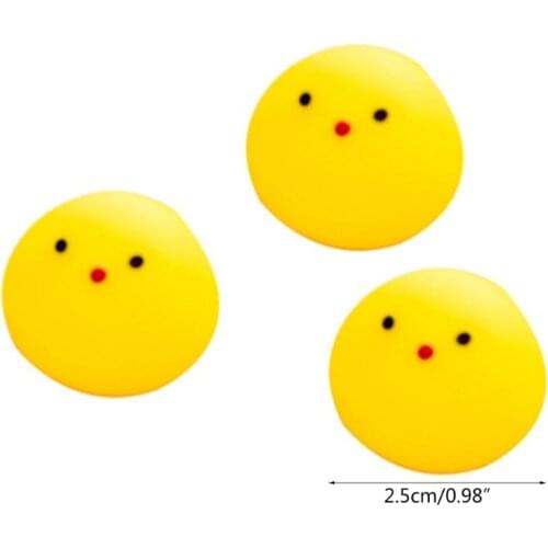 77HD Squeeze Yellow Chicken Toys Cute and Lovely Present for Birthday Thanksgiving Mini Gifts for Boys and Girls Toddlers
