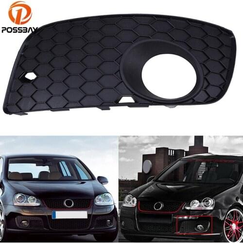 Car Exterior Accessories Front Lower Left Side Bumper Fog Light Shell For VW Golf MK5 GTI 2004-2009 Racing Grille 1K0 853 665 S