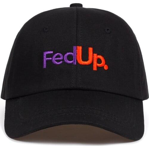 FedUP. embroidery dad hat Cotton% Baseball Caps For Men Women Adjustable Hip Hop snapback golf cap hats Bone Garros Casquette
