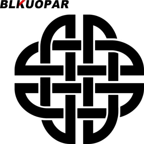 BLKUOPAR for Celtic Knot Silhouette Car Stickers Sunscreen Cartoon Decals Fashionable Windows Helmet Decor Car Label