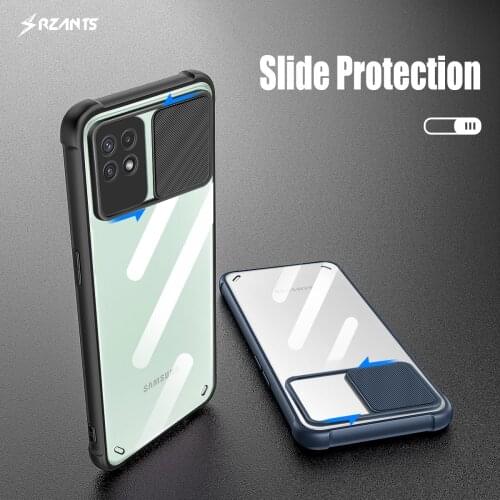 Rzants For Samsung Galaxy A22 5G 4G Case [Lens Protection] AirBag Conor Slim Thin Clear Cover Soft Casing Phone Shell