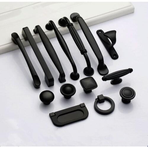 Black Handles for Furniture Cabinet Knobs and Handles Kitchen Handles Drawer Knobs Cabinet Pulls Cupboard Handles Knobs