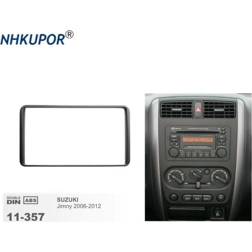 Doble 2 Din Radio Fascia For SUZUKI Jimny 2006-2012 Stereo Audio Panel Mount Installation Dash Trim Frame Kit Adapter 173*98mm