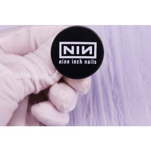 Nine inch Nails Logo Enamel Pin NIN Industrial Band Badge