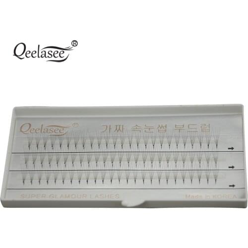 0.07 C curl 1Tray 2D/3D/4D/5D/6D Pre Made Fan Eyelash Extension Pre Fanned Lashes Cluster Lash Thin Lash Root Applying Save Time