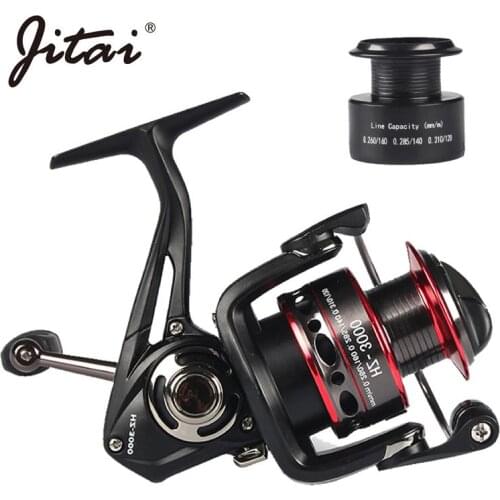 JTIAI 9+1BB Fishing Spinning Reels With Extra Spare Spool Left Hand Right Handle Wheels 2 Spool Reels Coils Moulinet Spinning