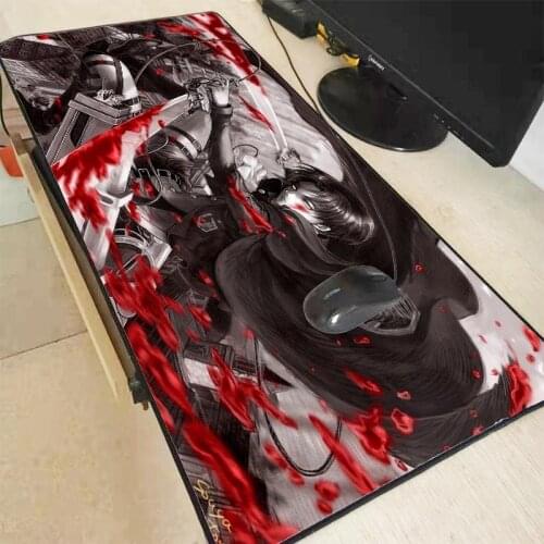 Attack on Titan Mouse Pads 90x40cm Pad To Mouse Notbook Computer Pad Mouse Lockrand Gaming Mousepad Gamer To Keyboard Mouse Mats