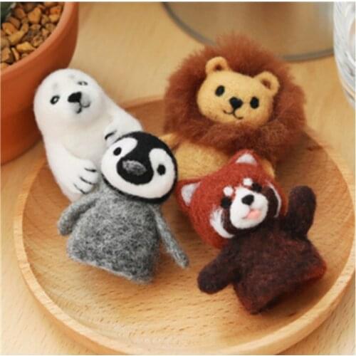 Fingering Creative children gifts Spanish staple fiber wool felt needle felting decoration craft needlecraft DIY