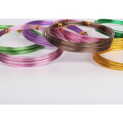 Best Selling different colors 3m 10gauge(2.5mm) Aluminum wire Soft Metal Floristry wire, for DIY Jewelry Findings & Craft Making
