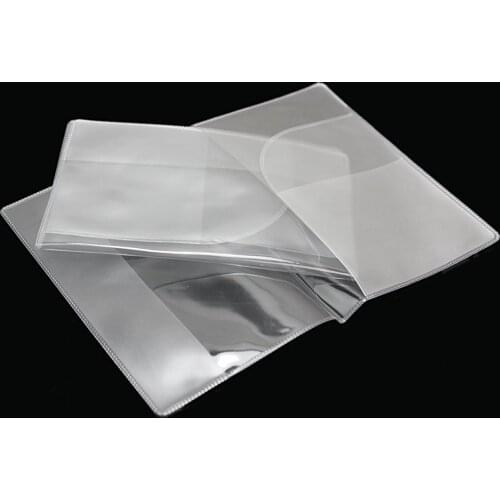 Hot Style 2 x Fashion Transparent Passport Holder Cover Case Travel Wallet Protector Folder