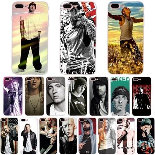 Rapper Eminem rap soft covers 5s se 5 for iphone 6 6s 7 8 plus x xr xs max mobile phone case silicone shell Coque TPU housing