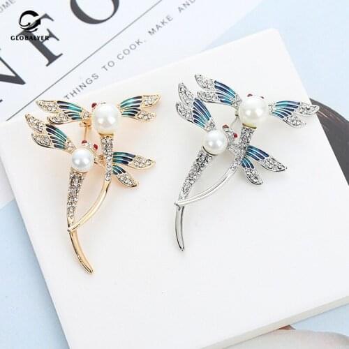 New brooch Brooch European and American fashion High-end Retro Pin Dragonfly coat accessories Animal brooch Free shipping 727