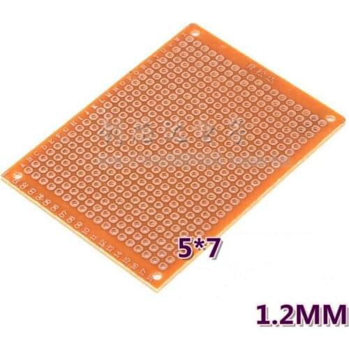 Single-sided bakelite universal board 5x7cm experimental hole board