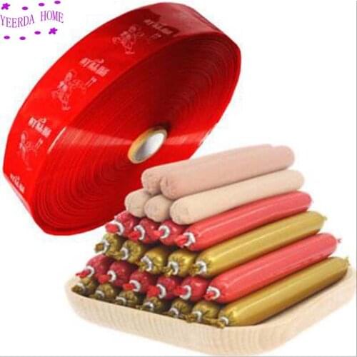 Wholesale 1.2Kgs red intestines Coat skin 45/50/55mm Self-made processing Sausage Ham skin intestines clothing